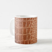 Background-Abstract mit Krokodilledermuster Kaffeetasse (Vorderseite Links)