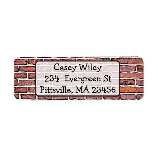 Background-Adressetikett (Vorne)