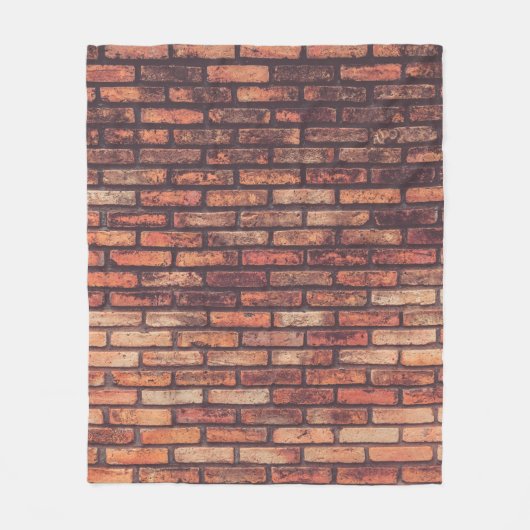 Background, alte Ziegelwand Fleecedecke (Vorderseite)