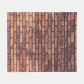 Background, alte Ziegelwand Fleecedecke (Vorderseite (Horizontal))