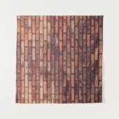 Background, alte Ziegelwand Wandteppich (Vorderseite (Horizontal))