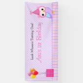 Background Banner (Girl 1. Geburtstag Party) (Vertikal)