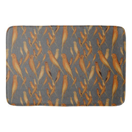 Background British Yorkshire Canary Gray Brocade Badematte