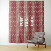 Background der individuell anpassbaren Ziegelwand Wandteppich (Beispiel)