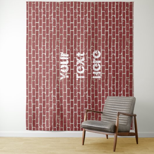 Background der individuell anpassbaren Ziegelwand Wandteppich (Beispiel)