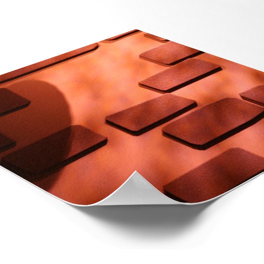 Background des BrickWall-Fotos Poster (Ecke)