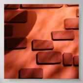 Background des BrickWall-Fotos Poster (Vorne)
