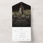 Background Foto Minimale Hochzeit All In One Einladung (Innen Boden)