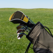 Background Image Gold Frame Golf Headcover (In SItu)