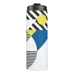 Background in retro modern style thermosbecher