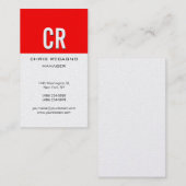 Background-Karte für vertikale rote Streifen Visitenkarte (Vorne/Hinten)