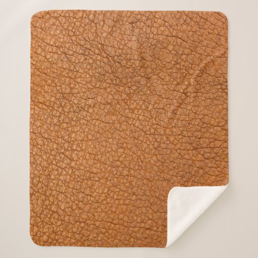 Background leather brown close up sherpadecke (Vorderseite)