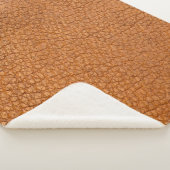 Background leather brown close up sherpadecke (3/4)