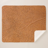 Background leather brown close up sherpadecke (Vorderseite (Horizontal))