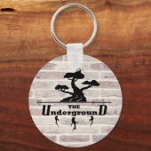 Background-Logo für Brick Wall Schlüsselanhänger (Vorderseite)