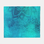Background mandala grunge texture fleecedecke (Vorderseite (Horizontal))