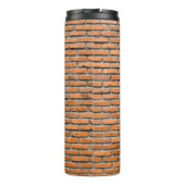 Background of old vintage brick wallaging, antique thermosbecher (Rückseite)