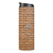 Background of old vintage brick wallaging, antique thermosbecher (Nach rechts gedreht)