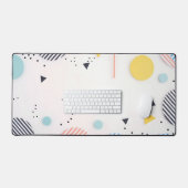 Background of stripes in circles with copy space schreibtischunterlage (Tastatur & Maus)