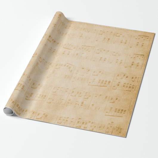 Background old vintage parchment geschenkpapier (Ungerollt)