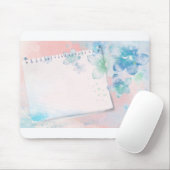Background Paper Stationery Gästebuch Pink Blue. Mousepad (Mit Mouse)