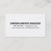 Background Visitenkarte (Rückseite)