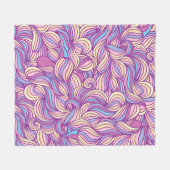Background with abstract doodle waves  fleecedecke (Vorderseite (Horizontal))