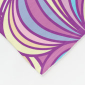 Background with abstract doodle waves  fleecedecke (Ecke)