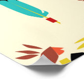 background with American Indians Poster (Ecke)