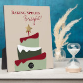 Backgruben helle Bäckerei Spaß Weihnachten Fotoplatte (Seite)