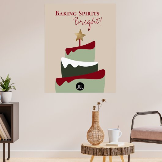 Backgruben helle Bäckerei Spaß Weihnachten Poster (Wohnzimmer 3)