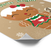 Backgummi Bright- Lebkuchen Weihnachten drucken Poster (Ecke)