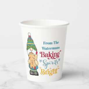 Backgummi Bright Monogram Cookie Weihnachten Pappbecher