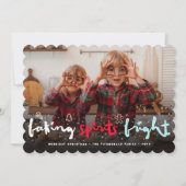 Backgummi Bright Sparkling Weihnachts-Foto Feiertagskarte (Vorderseite)