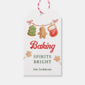 Backgummi Brille Weihnachten Leckerei Geschenkanhänger (Vorderseite)