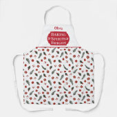Backgummi Helle Mit Monogramm Weihnachten Schürze (Vorderseite)
