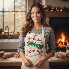 Backgummi Helle Personalisierte Weihnachten Schürze