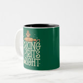 Backgummi Helle Weihnachten Weihnachten Weihnachte Zweifarbige Tasse (Vorderseite Links)