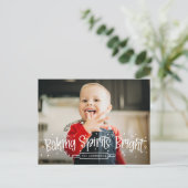 Backgummi Helles Foto Feiertagspostkarte (Stehend Vorderseite)