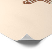 Backgummis Helle Weihnachtskekse Gelb Poster (Ecke)