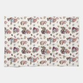 Backgummis, Kuchen, Donuts, Niedlich, Adorabel Geschirrtuch (Horizontal)