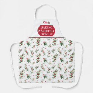 Backgurt Helle Blüte Mit Monogramm Weihnachten Schürze