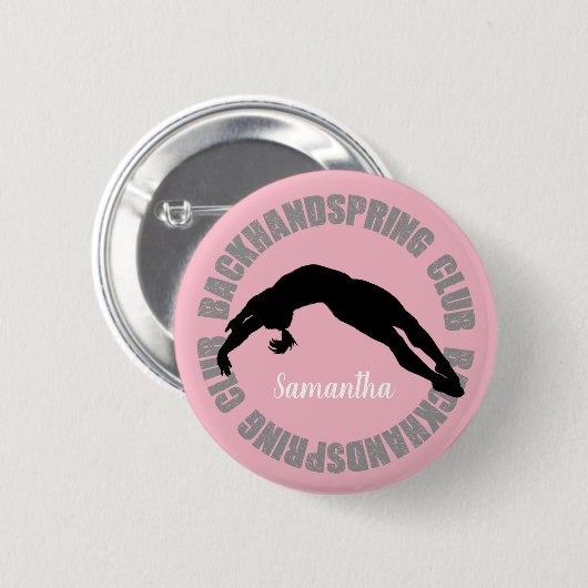 Backhandspring Vereingymnastik-Cheerleaderknopf Button (Vorne & Hinten)