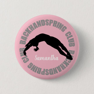 Backhandspring Vereingymnastik-Cheerleaderknopf Button