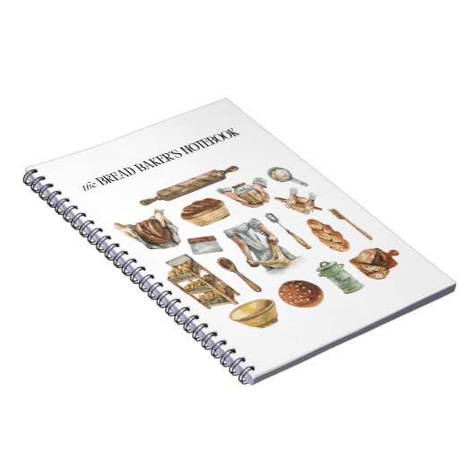 Backheber-Notebook, Rezept-Notebook Notizblock (Rechte Seite)