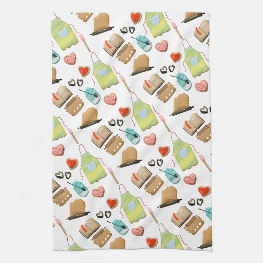 Backherzen Geschirrtuch (Vertikal)