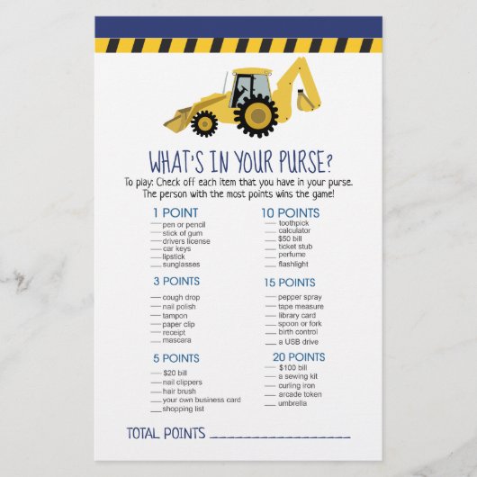 Backhoe Bauen Was ist in deinem Handyspiel? (Vorderseite)