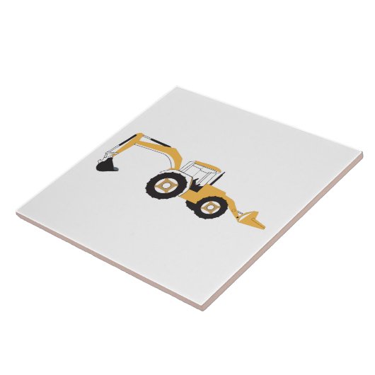 Backhoe-Bauwagen Fliese (Seite)