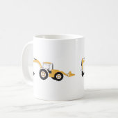 Backhoe-Bauwagen Kaffeetasse (Vorderseite Links)