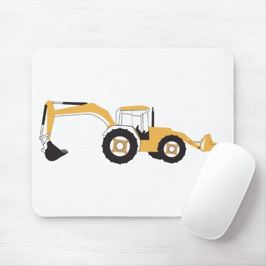 Backhoe-Bauwagen Mousepad (Mit Mouse)